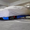 これはヤバイ…空港の屋内駐車場にてアキュラ(ホンダ)新型NSXタイプSのタイヤホイール