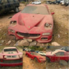 ナイジェリアのスクラップ場にて、棄てられたフェラーリ「F50」が目撃に