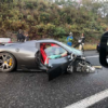 中国道西宮山口JCT付近にてフェラーリ458が大破する事故が発生。更にポルシェ911カブ