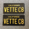 シボレー「コルベットC8」購入するオーナー必見！eBayにて”VETTE C8”のナンバープレー